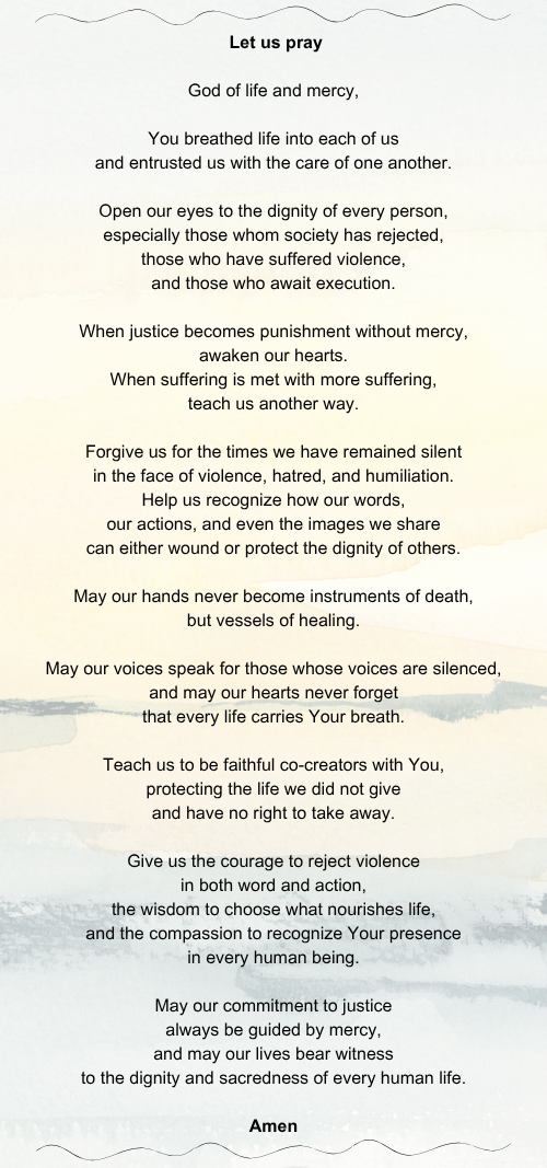 LCWR Prayer for Nonviolence